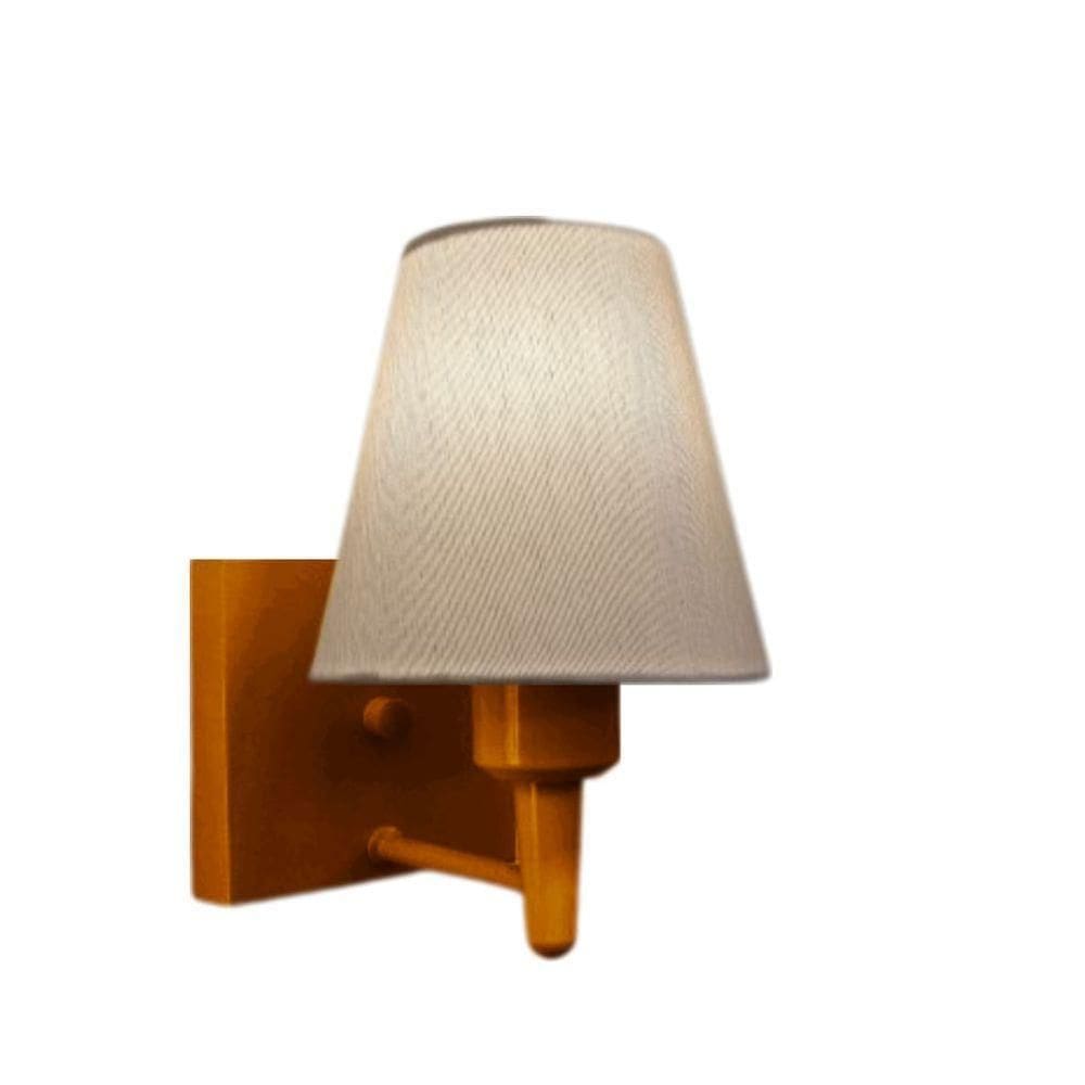 Arandela Quadrada Md-2034 Cobre Cúpula Em Tecido Cone Branca - Bivolt