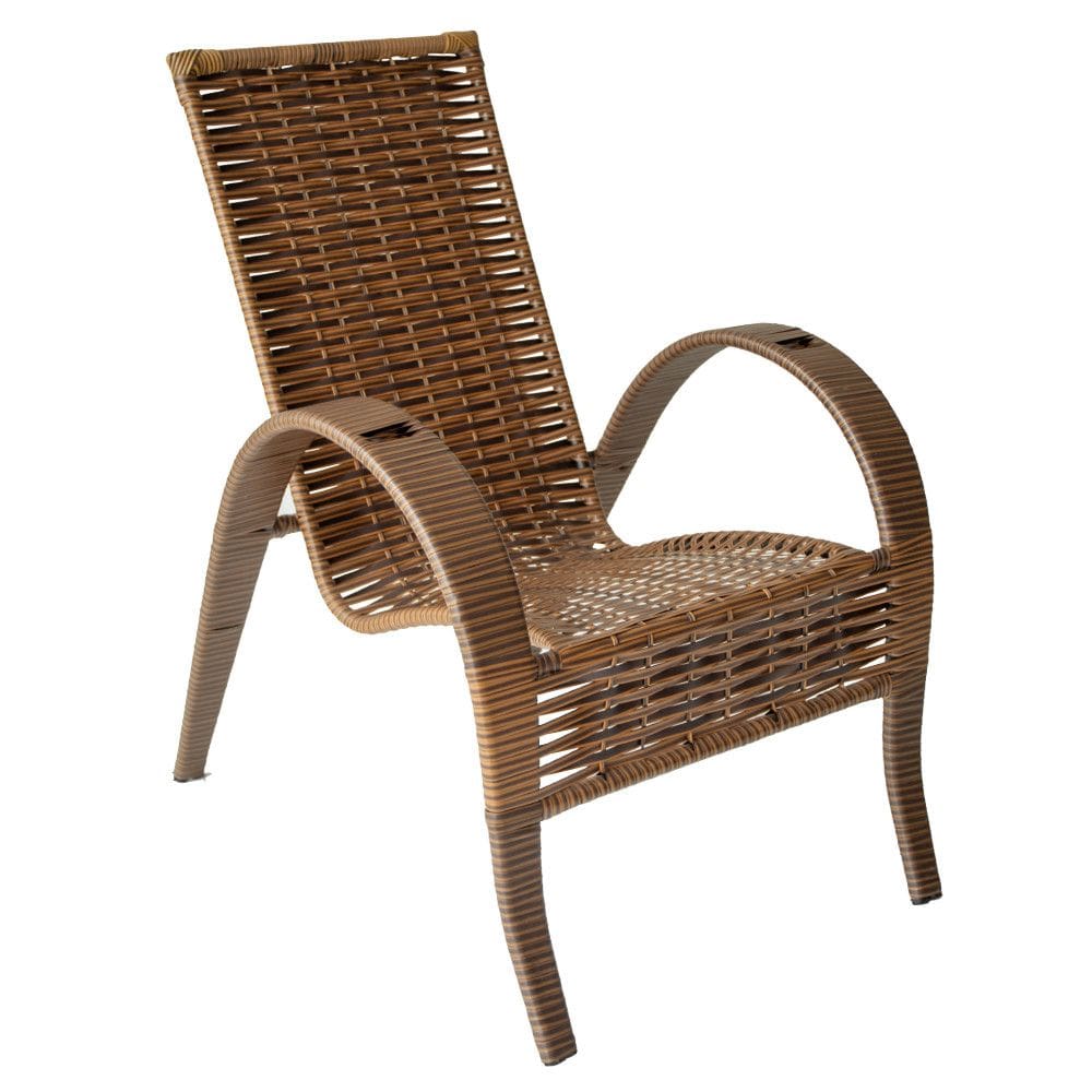 Cadeira de Área Externa Vitória de Aço Carbono e Fibra Sintética