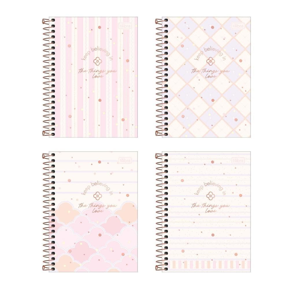 Caderneta espiral capa dura 1/8 80 folhas Soho - Tilibra