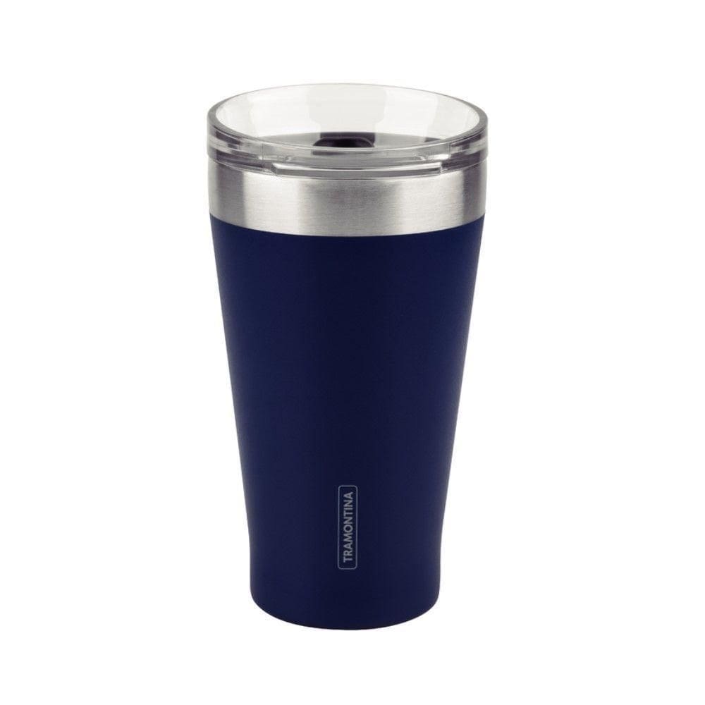 Copo Térmico Exata Aço Inox Azul Tampa 550ml Tramontina
