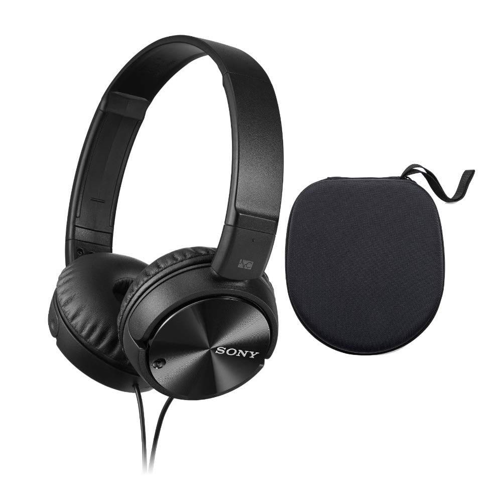 Fones de ouvido com cancelamento de ruído Sony ZX110NC com estojo