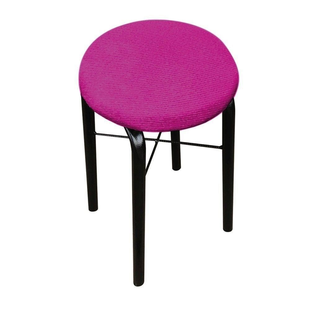 Kit 04 Banquetas Baixa Manu Suede DRossi Pink