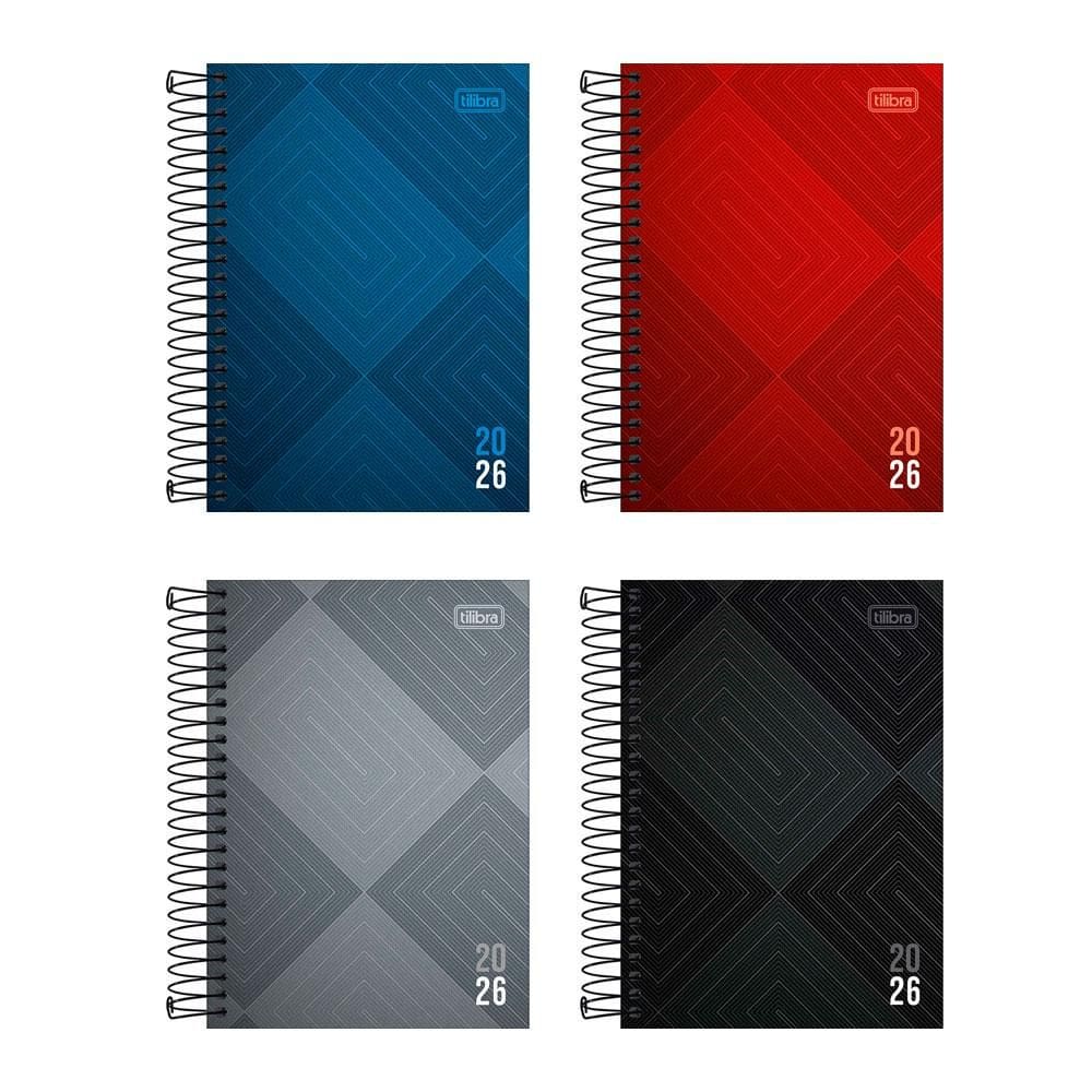 Agenda espiral diária Zip 2026 - Tilibra
