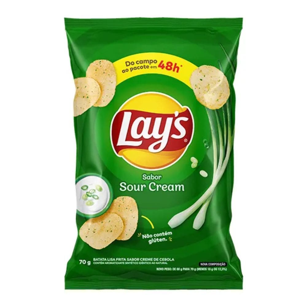 Batata Lays Sour Cream com 70g