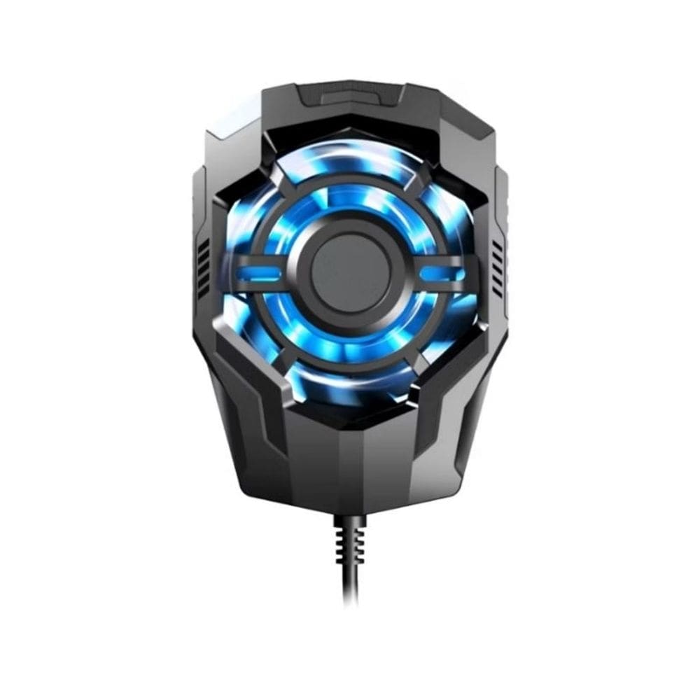 Cooler Gamer para Celular Resfriador de Celular Gamer Cor Preto Com Luz de Efeito