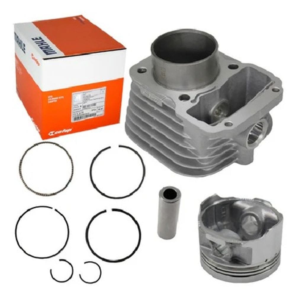Kit Cilindro Camisa Pistao Anel Titan 2005 Fan Cargo Es Nxr 125 Bros 2005 Mahle