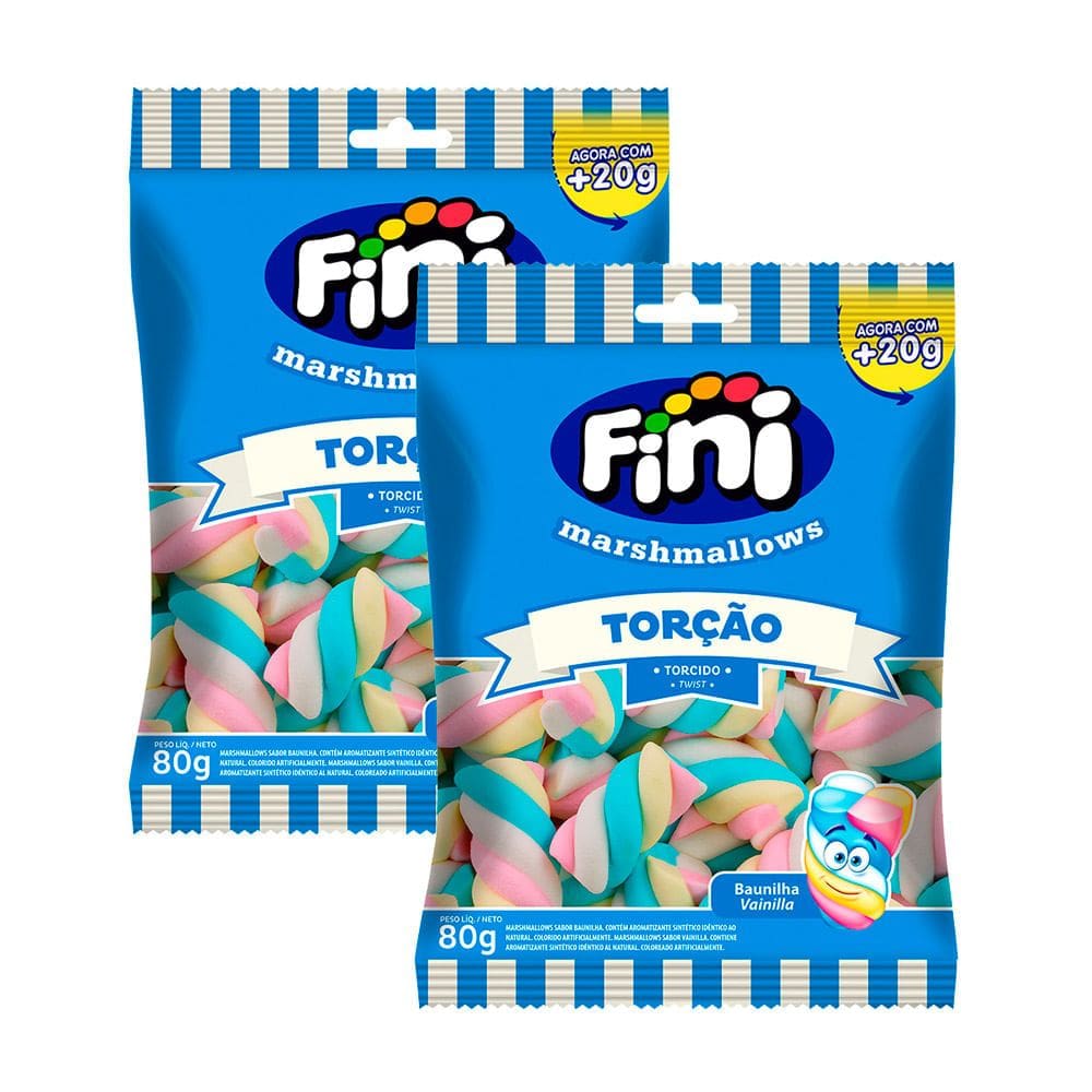 Kit 2 Marshmallows Fini Torção 80g