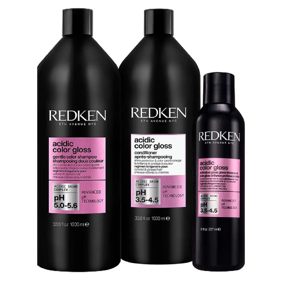 Kit Shampoo + Condicionador + Soin Acidic Color Gloss