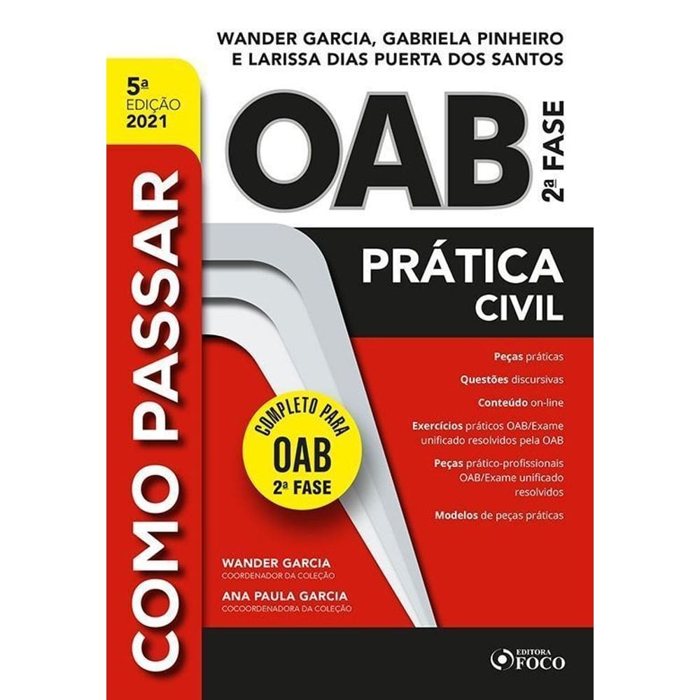 Como Passar Na Oab 2Fase - Pratica Civil - 5Ed/21