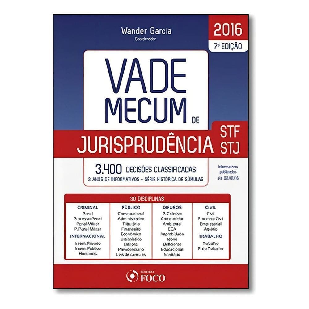 Vade Mecum de Jurisprudência Stf/stj - (Foco)