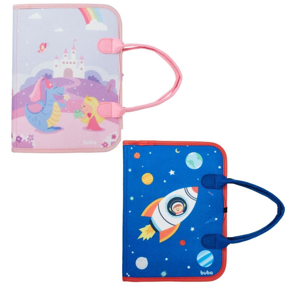 Maleta Educativa Brinquedo Sensorial Infantil Passeio e Viagens +3 anos Raciocínio Lógico Buba
