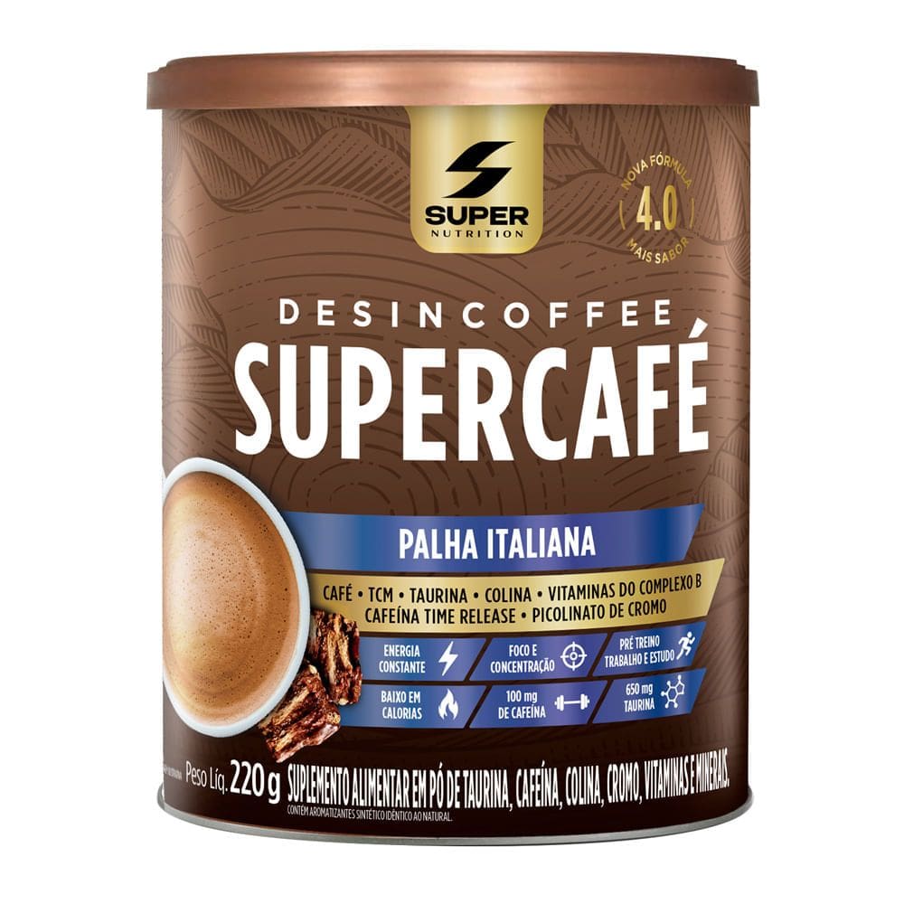 SuperCafé Desincoffee Super Nutrition Sabor Palha Italiana 220g