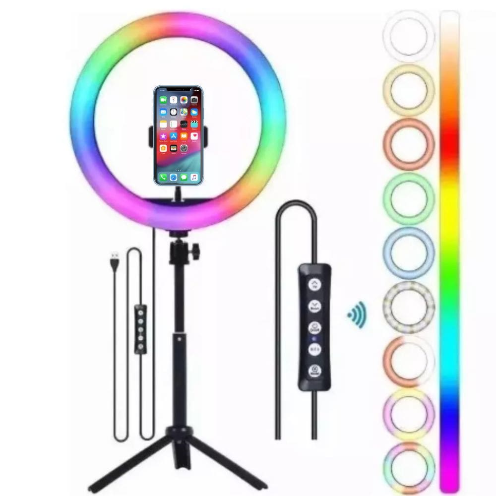 Ring Light 12`` Polegadas Com Tripé 2.1m Iluminador