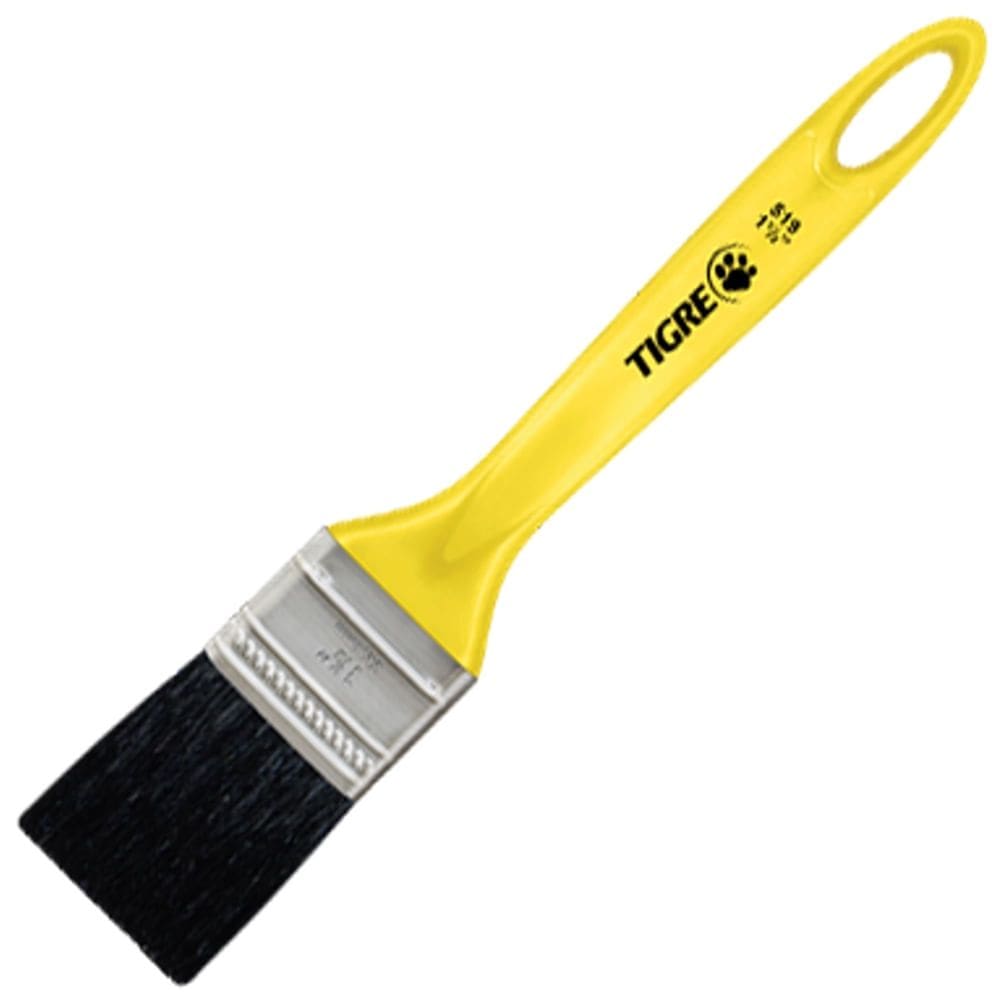 Trincha Média para Pintura 519 com Filamento Sintético Preto 1.1/2”” - 60519006 - PINCEIS TIGRE