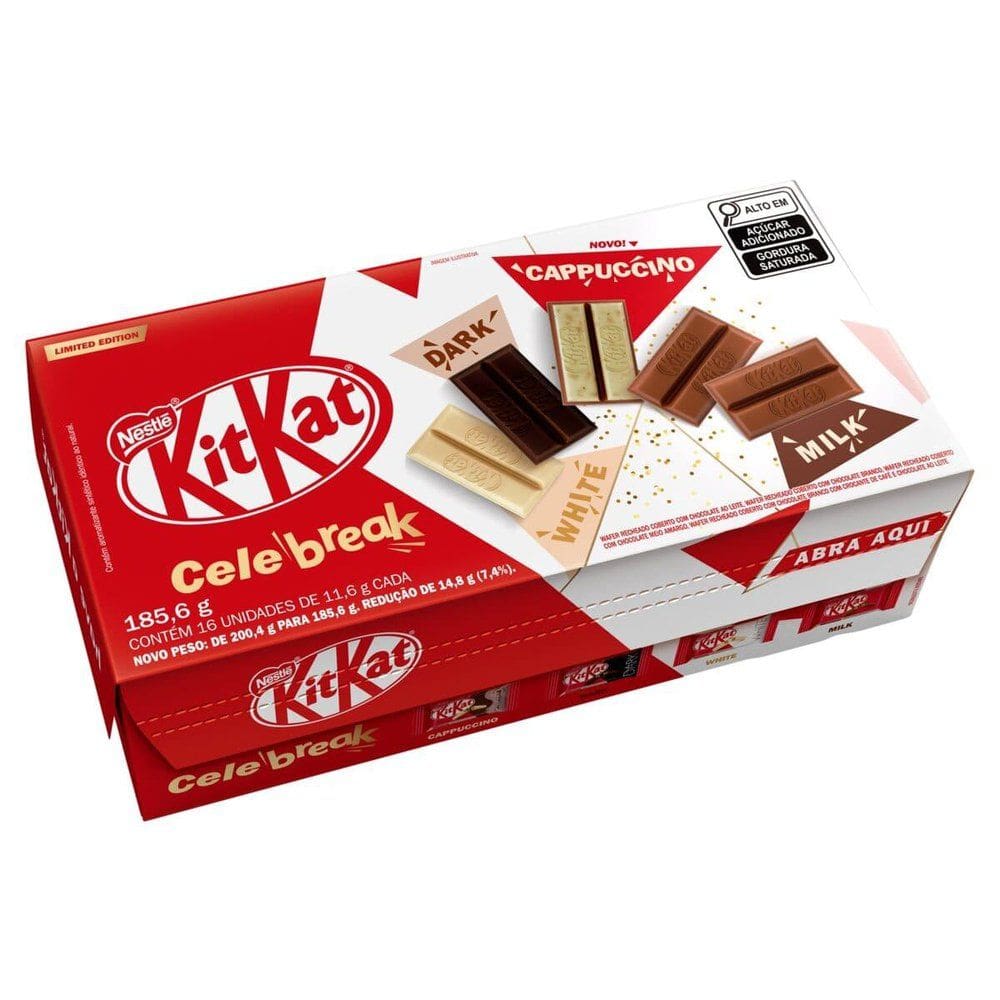 Caixa de Bombom Nestlé Kitkat Celebreak 185,6g