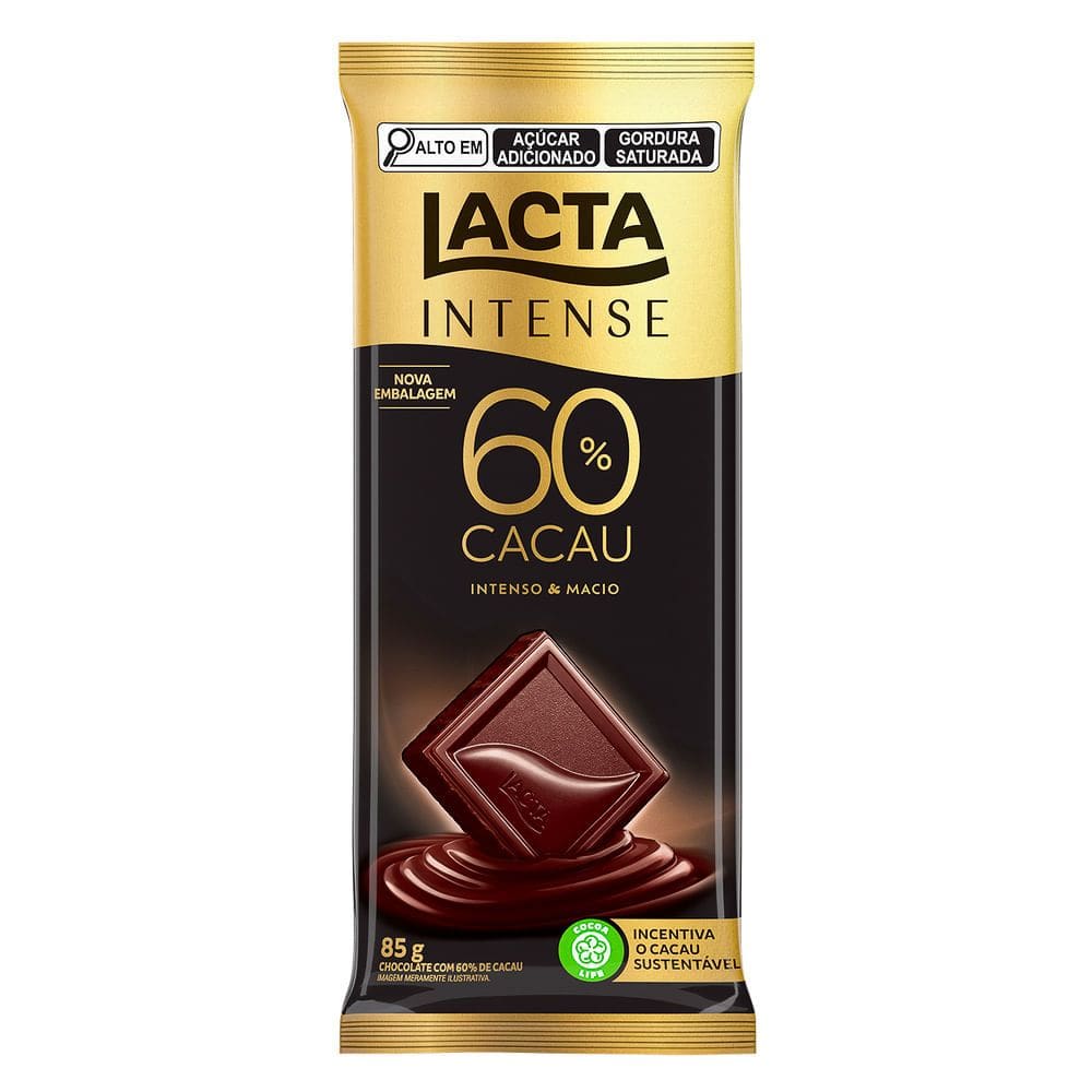 Chocolate Lacta Intense 60% Cacau  85g