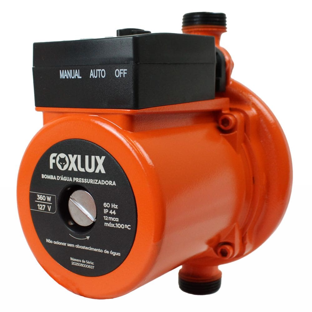 Bomba D`Água Pressurizadora 127V 360W Foxlux