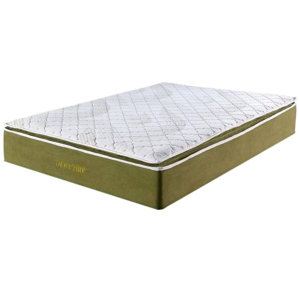 Colchão Monte Verde Casal com Molas Ensacadas 30x188x138 Colchominas Cor Verde