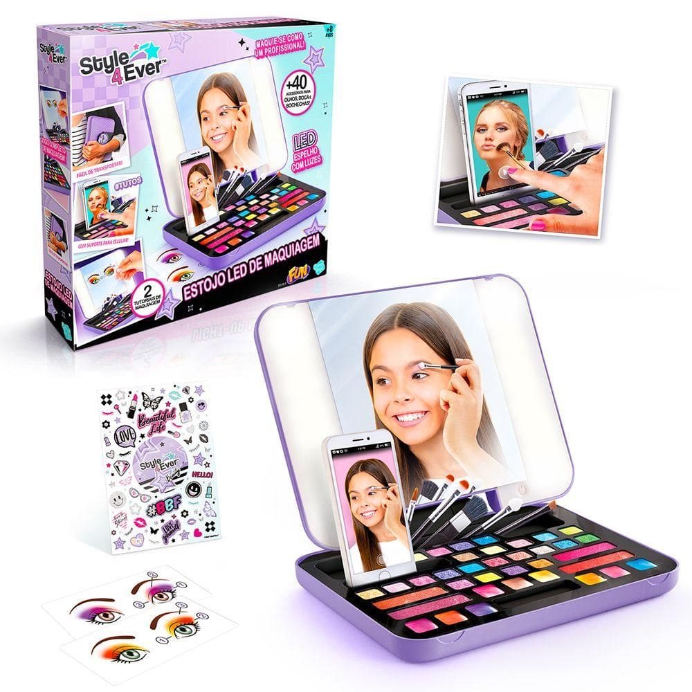 Fun Estojo Led de Maquiagem - Fun Divirta-se