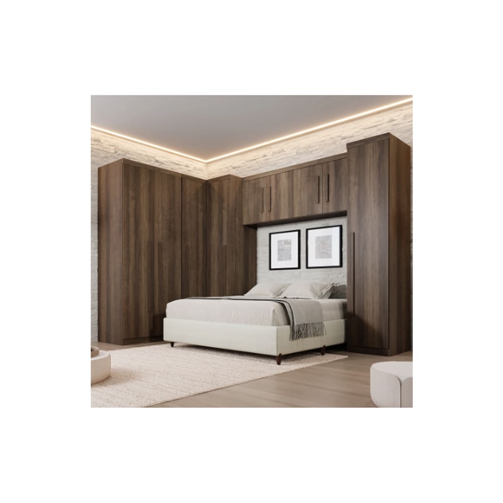 Dormitório Modulado Dallas  Imbuia - Benetil Móveis