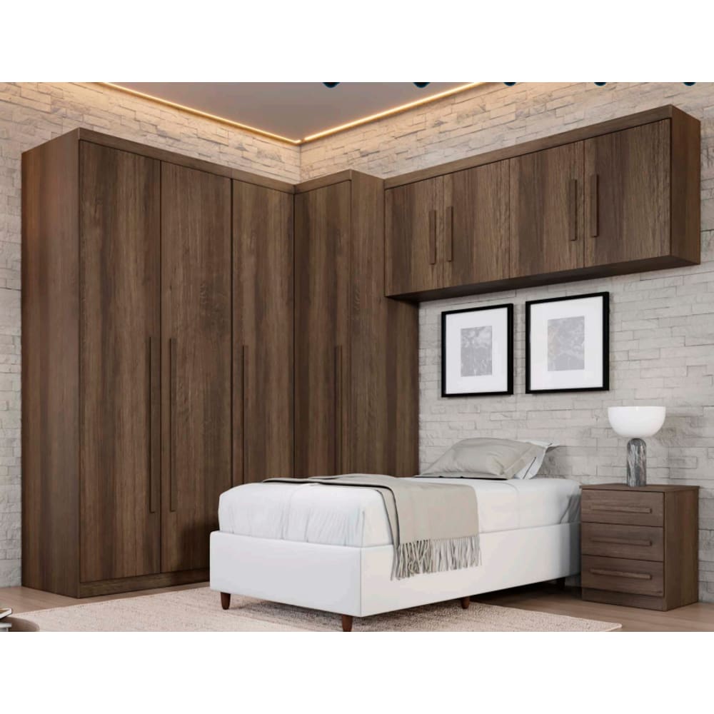 Dormitório Modulado Dallas 5 Peças Imbuia - Benetil