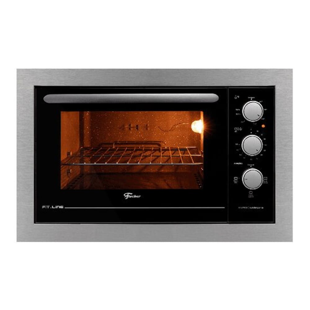 Forno Elétrico de Embutir Fischer Fit Line 48L Inox 34493 220v