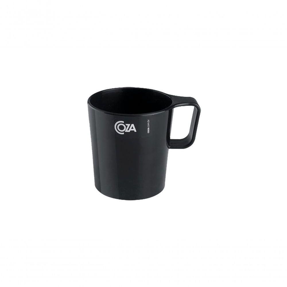 Caneca Empilhável Casual 12 X 8,3 X 11,5 Cm 250 Ml Preto Coza