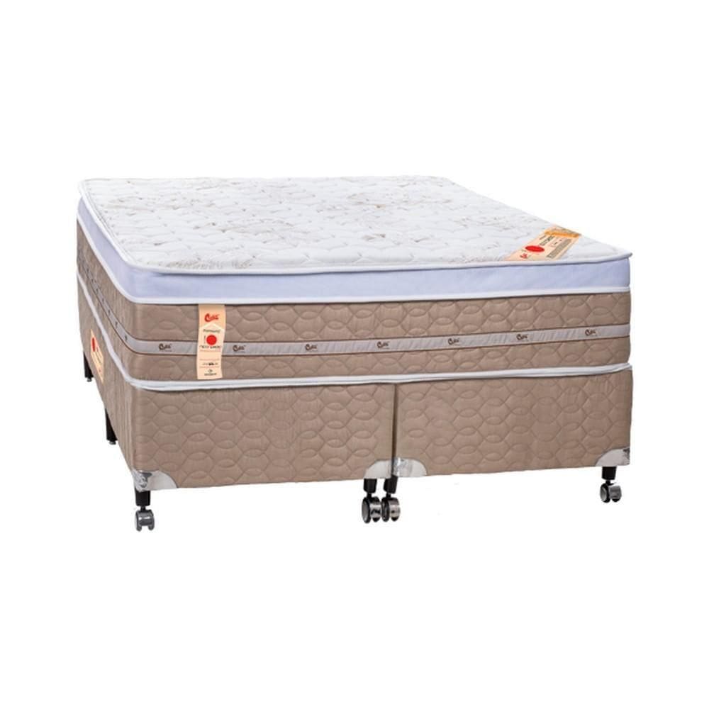 Cama Box + Colchão Castor Queen Niponpedic 158x198x59cm