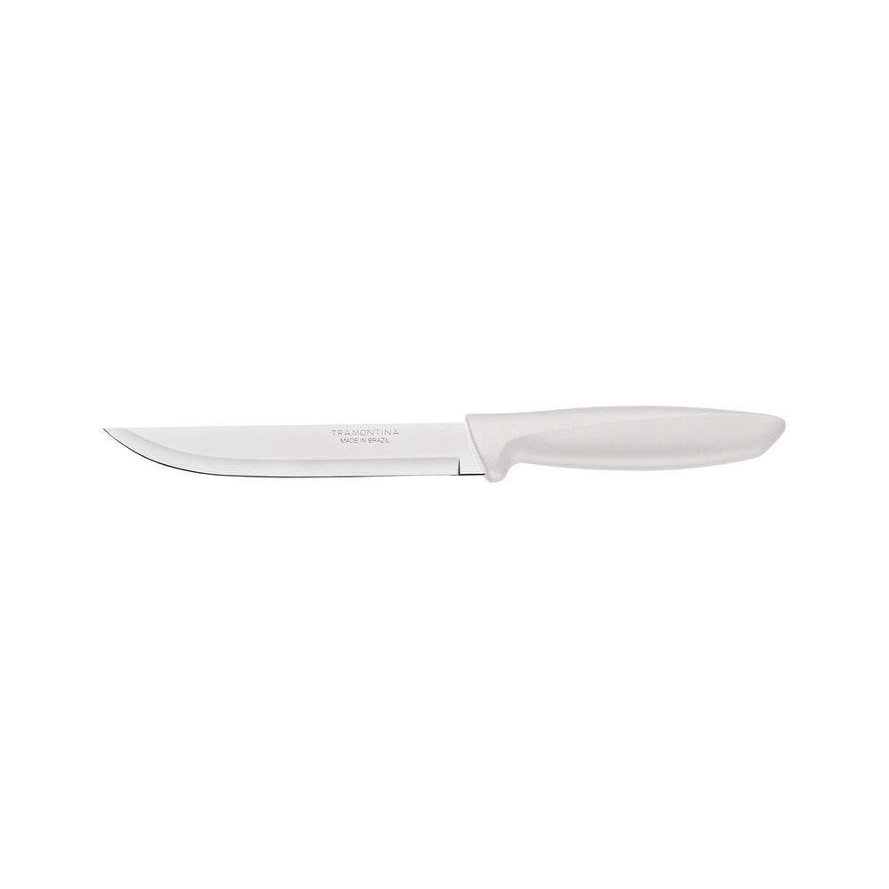 Faca Para Cozinha Plenus Com Lâmina Em Aço Inox E Cabo De Polipropileno Off White 6”
