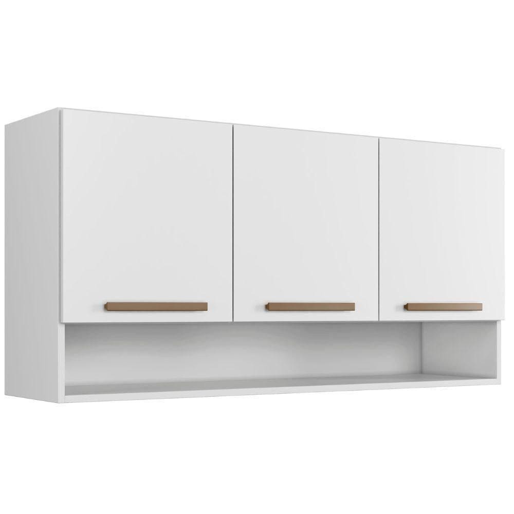 Armário Aéreo Plus 3 Portas Branco Arte Móveis