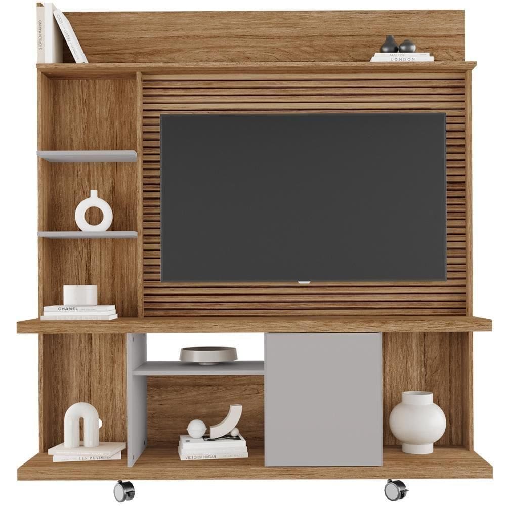 Estante Home Tv 47 Pol 160 Cm Taurus Cinamomo Off White Bechara