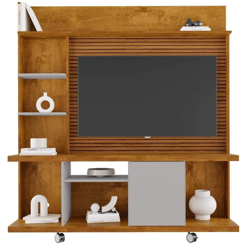 Estante Home Tv 47 Pol 160 Cm Taurus Naturalle Off White Bechara