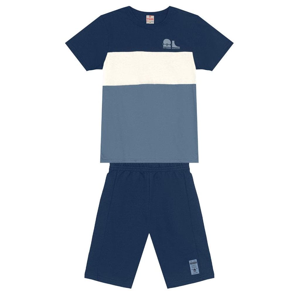 Conjunto infantil menino de skate Brandili