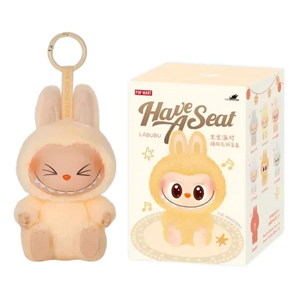 Labubu Boneco Pelúcia Pop Mart Have a Seat Surpresa - Aleatório