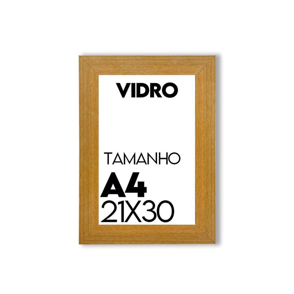 Porta Retrato de Vidro 21x30cm Moldura para Fotos uso na Vertical e Horizontal