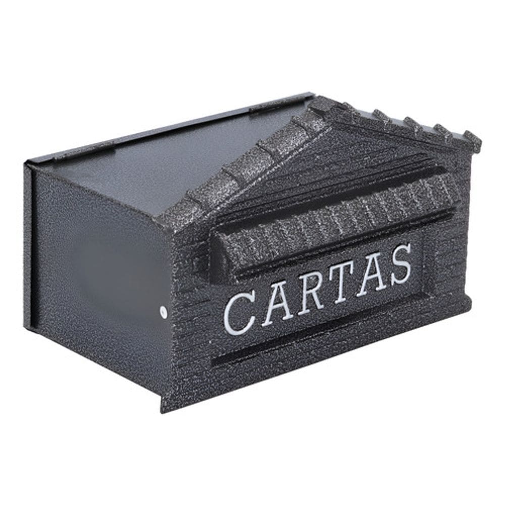 Caixa De Correio Aco Prata Decorarte Com Cadeado