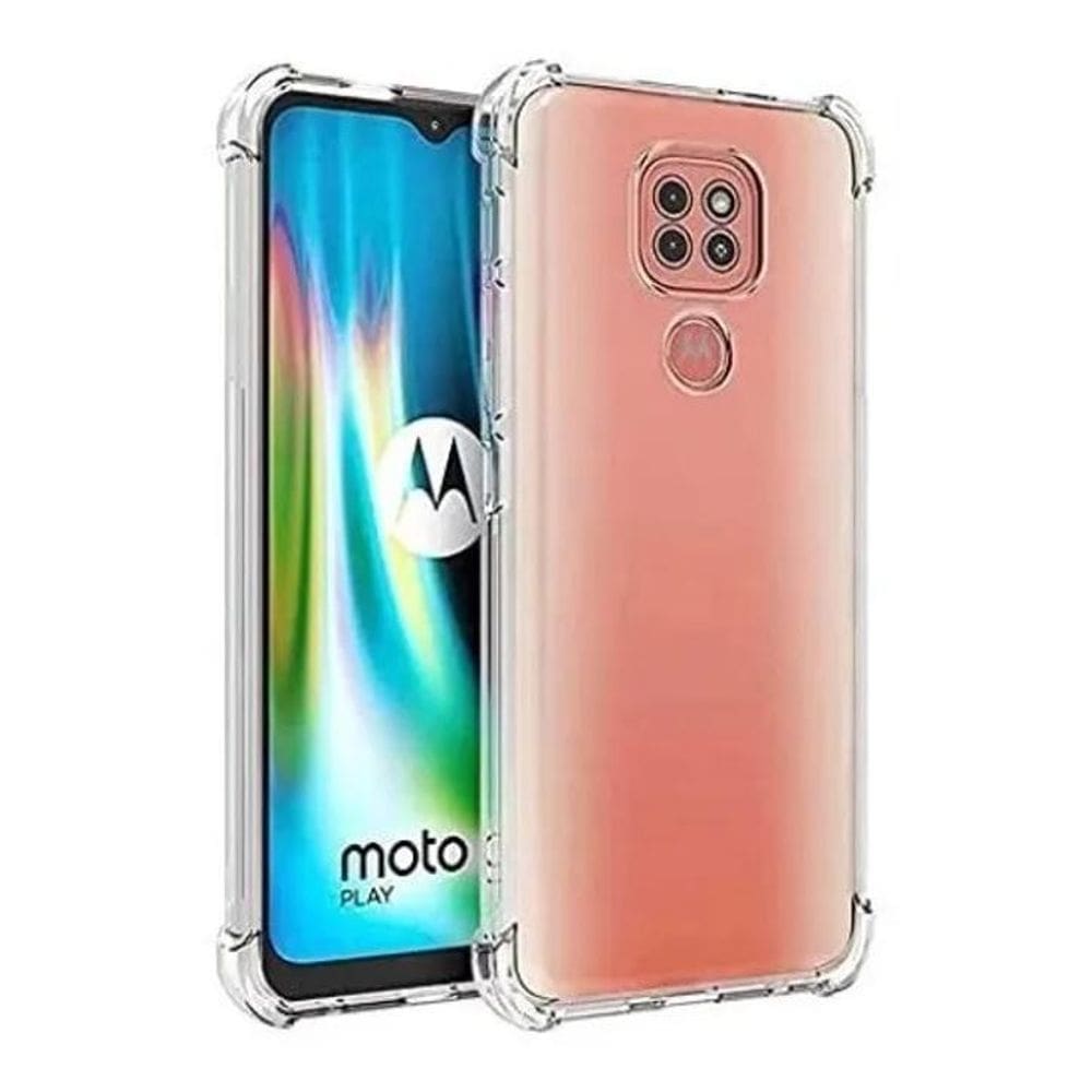 3X Capinha Anti Impacto Para Moto G9 Play + Película De Vidr