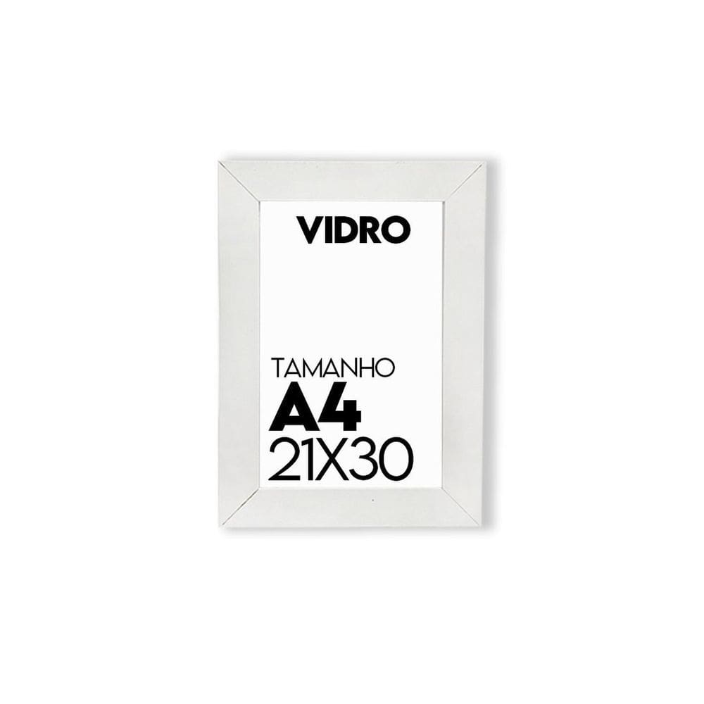 Porta Retrato de Vidro 21x30cm Moldura para Fotos uso na Vertical e Horizontal