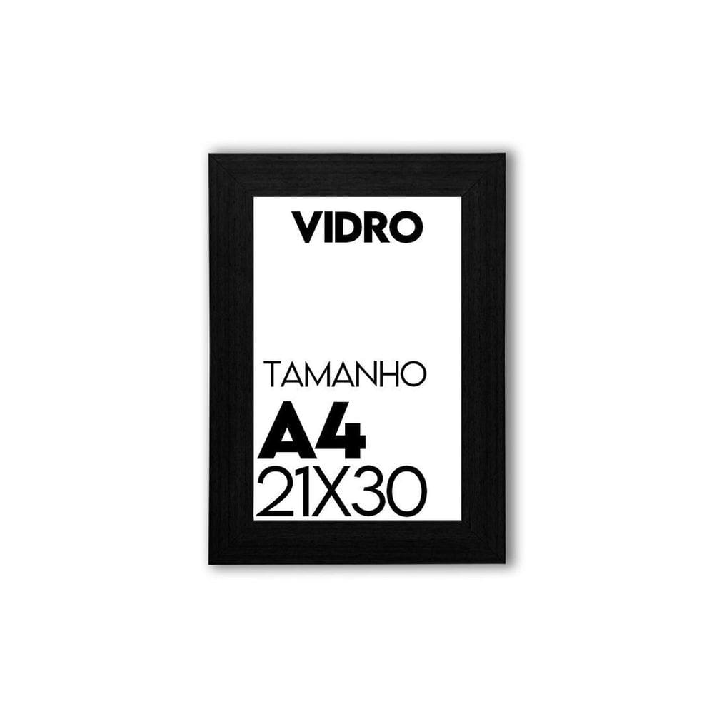 Porta Retrato de Vidro 21x30cm Moldura para Fotos uso na Vertical e Horizontal