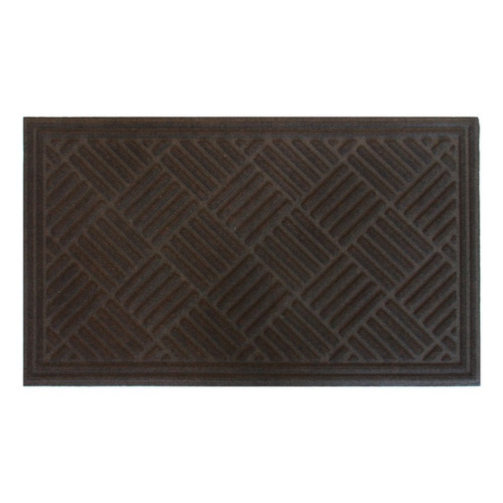 Tapete Retangular Marrom 45x75 Cm Hayden