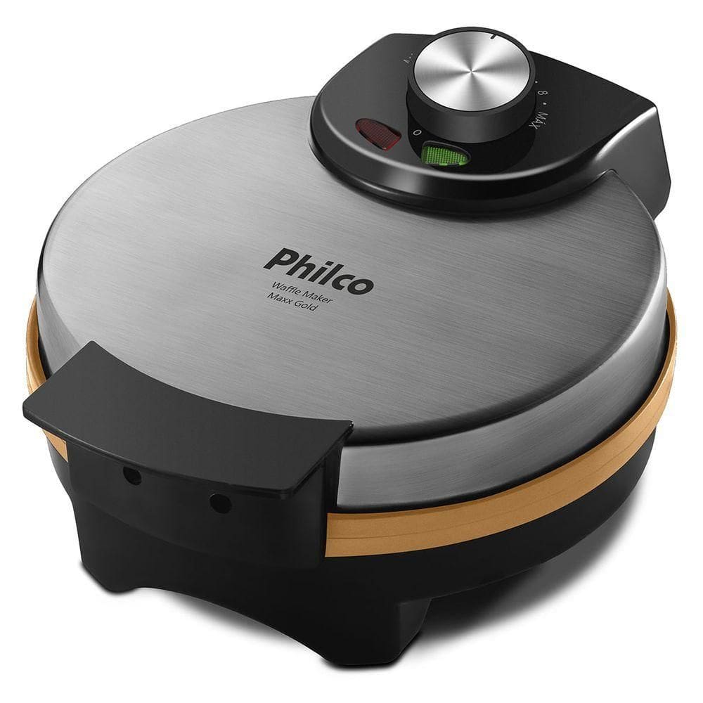 Waffle Maker Philco Maxx Gold PWM02PG 11 Níveis Temperatura 220V