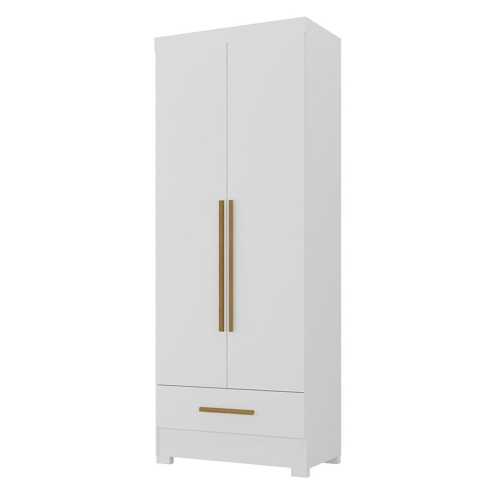 Armário Multiuso 2 Portas 1 Gaveta Smart Branco