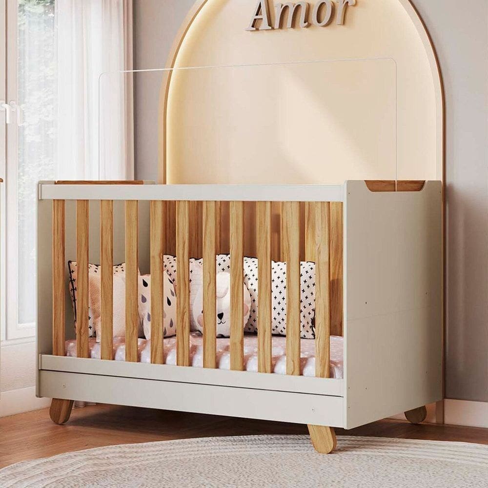 Berço Minicama 4 em 1 Americano 100% Mdf Levy Espresso Móveis