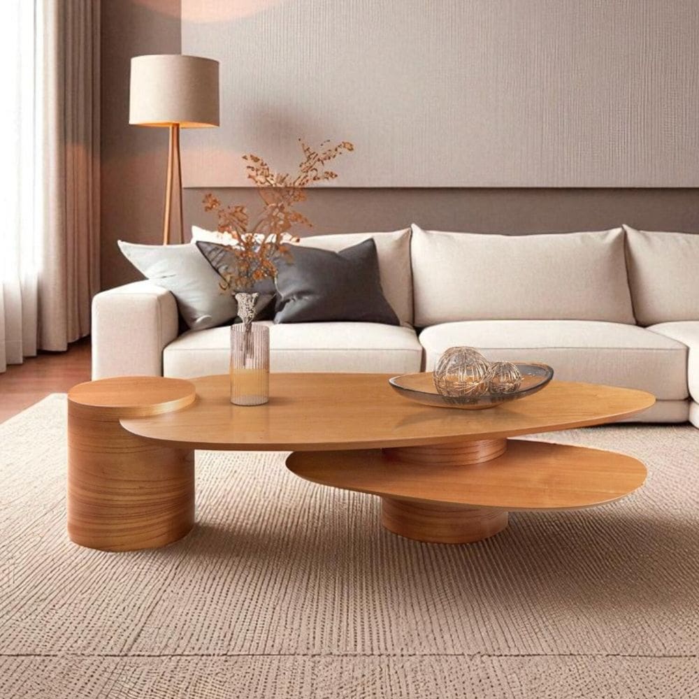 Mesa de Centro para Sala de Estar Pétala Cinamomo