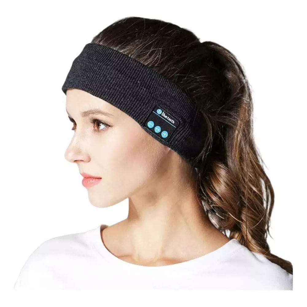 Fone Ouvido Bluetooth Faixa Cabeça Bandana Esportes Dormir