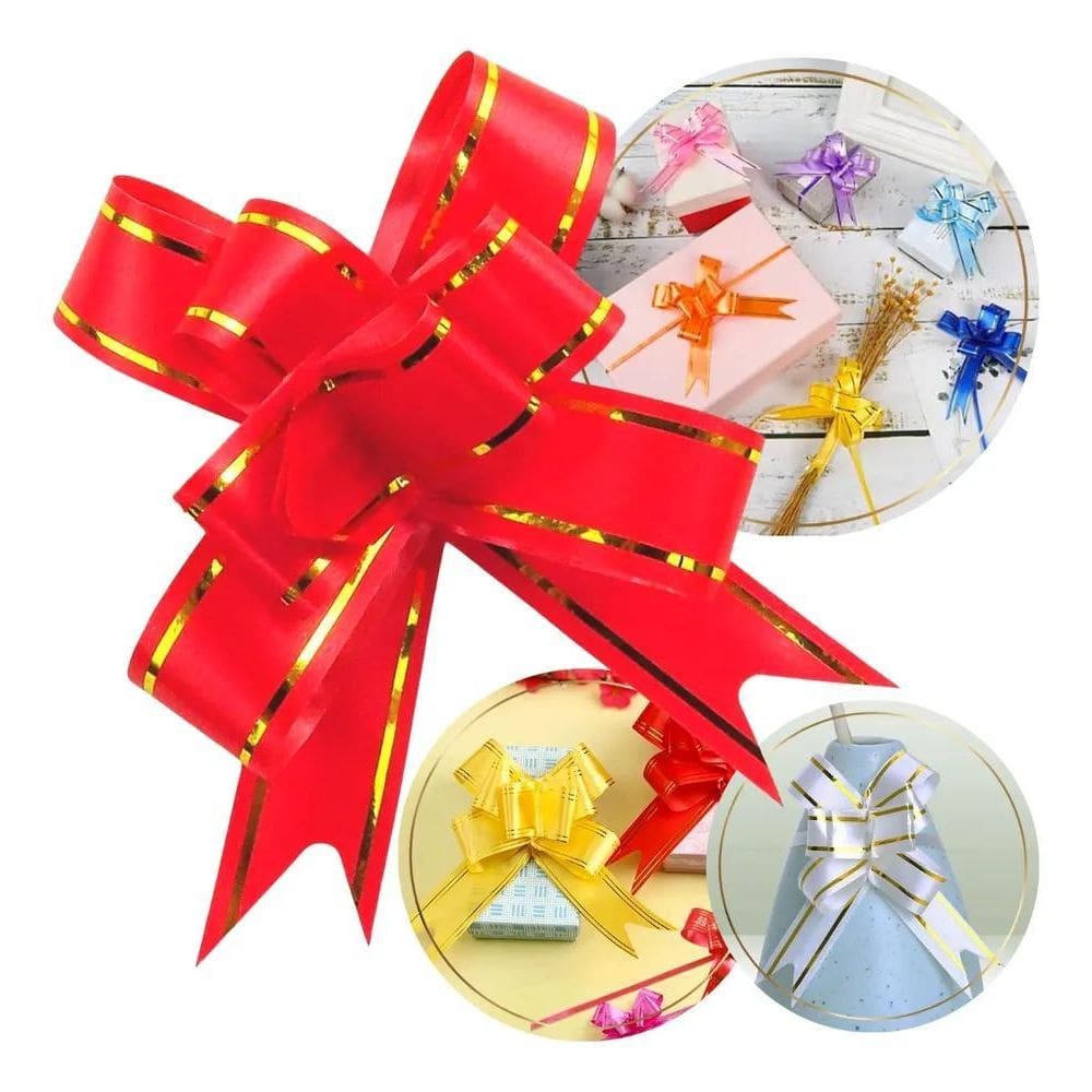 3X Laço Fácil Mágico Para Presente Pronto 100 Unidades