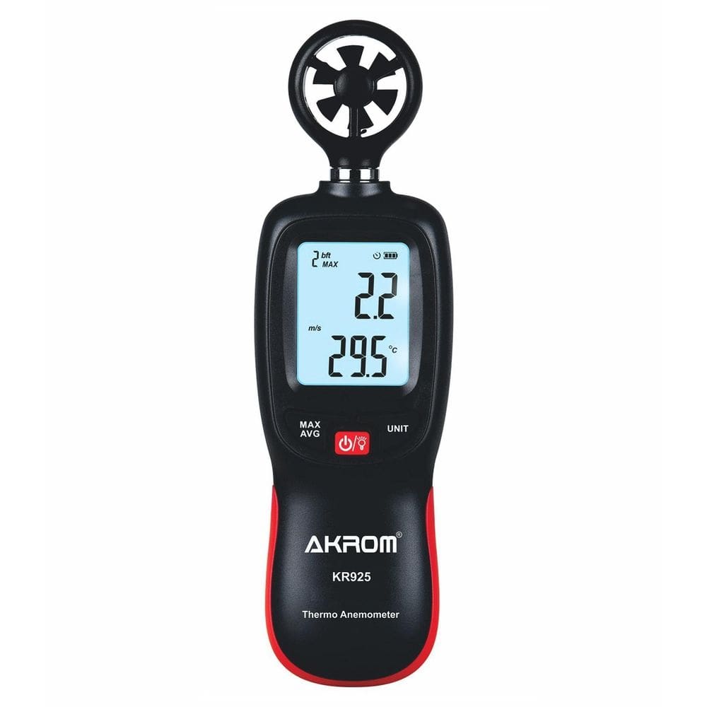 Anemômetro Com Termômetro Digital - Akrom Kr925