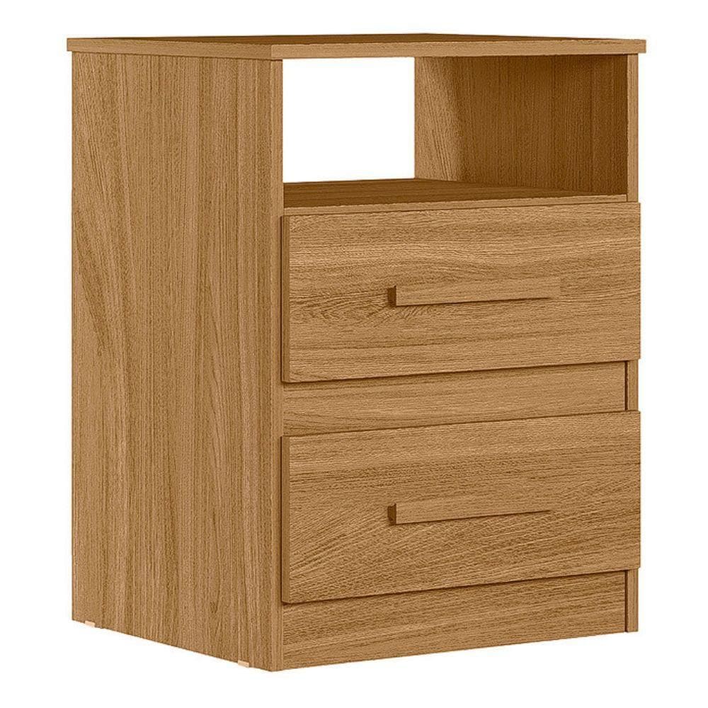Mesa de Cabeceira Apolo 2 Gavetas 46 cm Moval