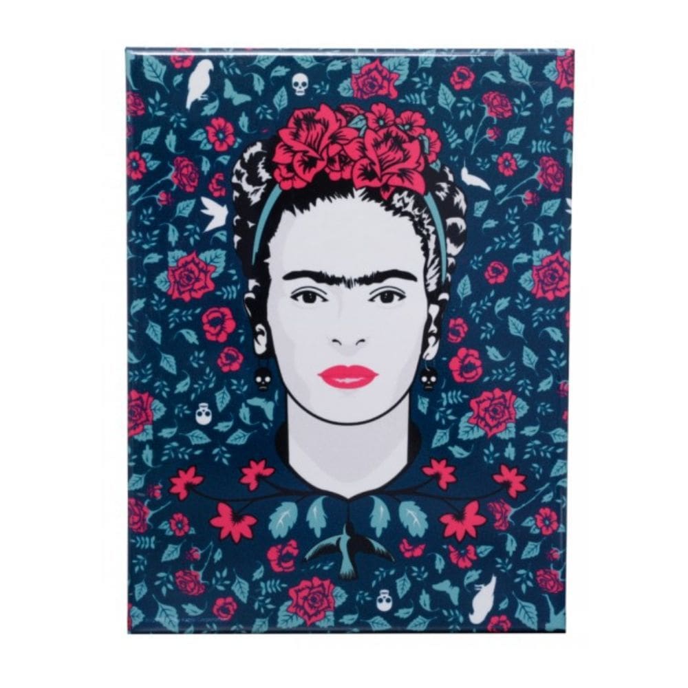 Placa Metal Fk Birds And Flowers Fd Azul 26X20X1 Cm 43002