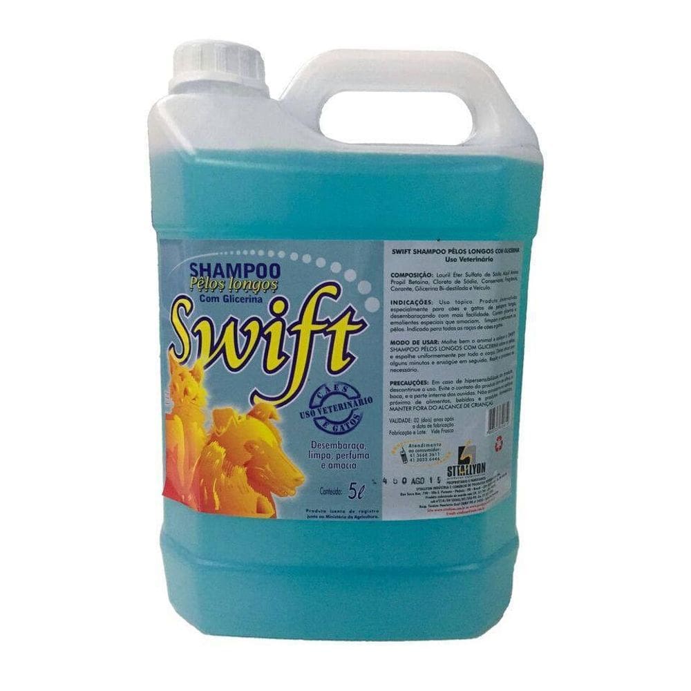 Shampoo Pelos Longos 5 Lt Swift